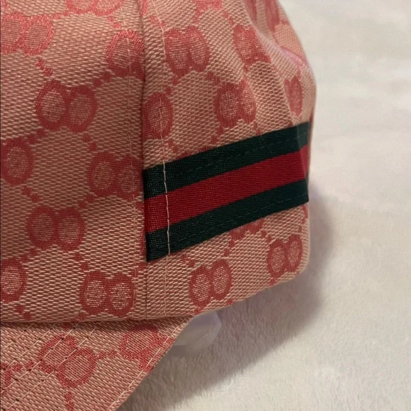 Fashion Pink Patterned Cap with Stripe (E) display picture 3